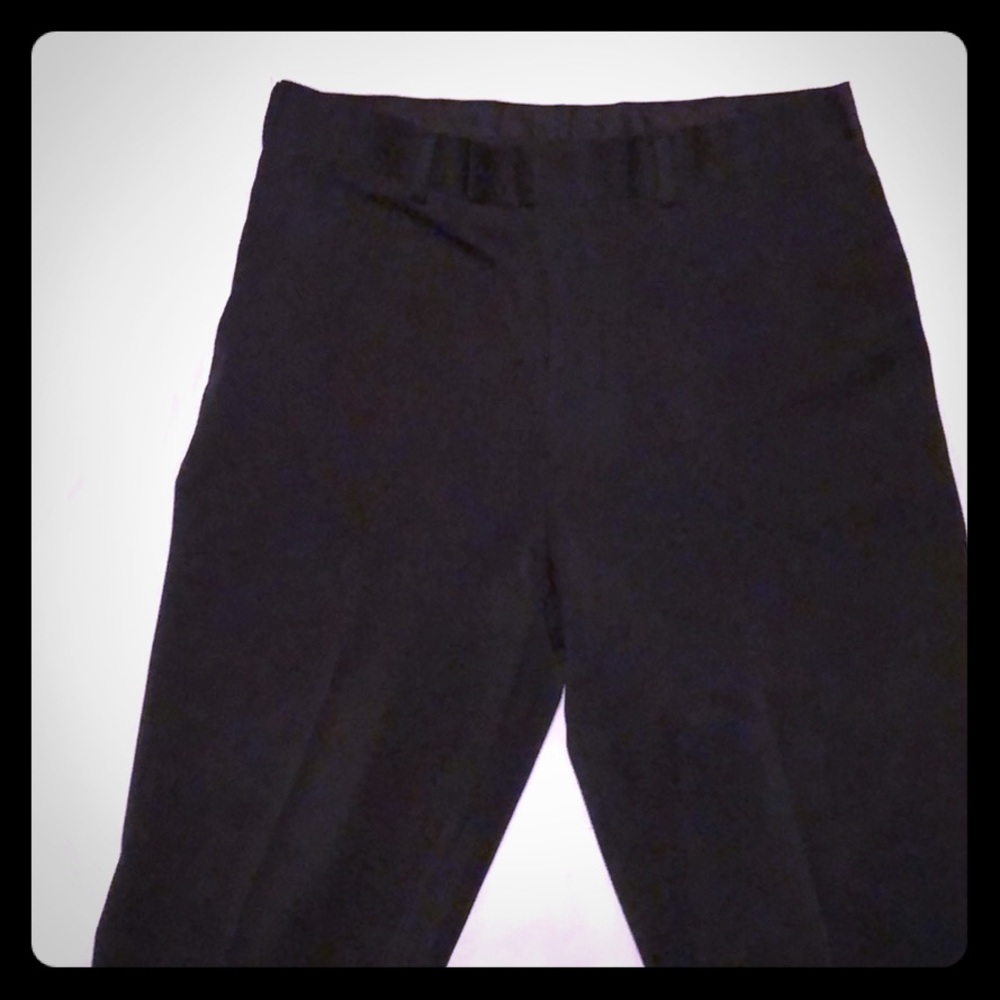 Black men’s dress pants.